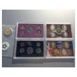 4 U.S. Commemorative Coin Sets - 1979 - 1988 - Presidential - S Quarter Proof 4 U.S. Commemorative Coin Sets - 1979 - 1988 - Presidential - S Quarter Proof