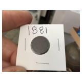 5 Indian Head Cents - 1863 - 1881 - 1890 - 1893 - 1896 5 Indian Head Cents - 1863 - 1881 - 1890 - 1893 - 1896