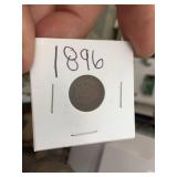 5 Indian Head Cents - 1863 - 1881 - 1890 - 1893 - 1896 5 Indian Head Cents - 1863 - 1881 - 1890 - 1893 - 1896