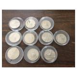 10 Commemorative U.S. Half Dollars 10 Commemorative U.S. Half Dollars