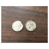 2 Clip-Error Jefferson Nickels 1975 - 1985 2 Clip-Error Jefferson Nickels 1975 - 1985