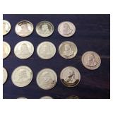 (21) Franklin Mint Collectors Society - Silver/Gold "Charter Member" Tokens 1980-2000 (21) Franklin Mint Collectors Society - Silver/Gold "Charter Member" Tokens 1980-2000