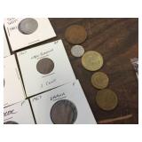 Group Vintage Foreign Coins Group Vintage Foreign Coins