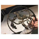 2 Heavy Iron Bird Decor - 12" diam 2 Heavy Iron Bird Decor - 12" diam