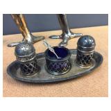 Victorian/Nouveau - Condiment Set & Candlesticks Victorian/Nouveau - Condiment Set & Candlesticks