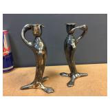 Victorian/Nouveau - Condiment Set & Candlesticks Victorian/Nouveau - Condiment Set & Candlesticks