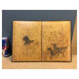 Vintage Embossed Leather Menu Holder? Just Kind of Neat Vintage Embossed Leather Menu Holder? Just Kind of Neat