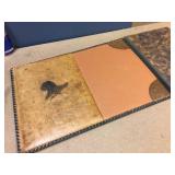 Vintage Embossed Leather Menu Holder? Just Kind of Neat Vintage Embossed Leather Menu Holder? Just Kind of Neat