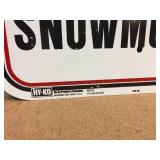 No Snowmobiles Metal Sign 12" x 18" - Nice No Snowmobiles Metal Sign 12" x 18" - Nice