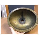 Antique Railroad Brass Sink - 14 1/2" x 12" Antique Railroad Brass Sink - 14 1/2" x 12"