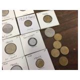 Vintage Group Foreign Coins - See Pics Vintage Group Foreign Coins - See Pics