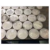 42 Franklin Mint - History of the U.S. - Solid Bronze Medallions 42 Franklin Mint - History of the U.S. - Solid Bronze Medallions