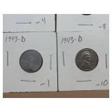 (18) 1943 Steel Lincoln Pennies (18) 1943 Steel Lincoln Pennies