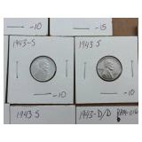 (18) 1943 Steel Lincoln Pennies (18) 1943 Steel Lincoln Pennies