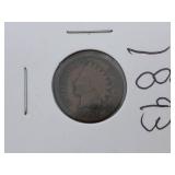 5 U.S. Indian Head Cents - 1862 - 1880 - 1889 - 1893 - 1895 5 U.S. Indian Head Cents - 1862 - 1880 - 1889 - 1893 - 1895