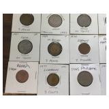Group Vintage Foreign Coins 1919 - 1990 Group Vintage Foreign Coins 1919 - 1990
