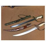 2 Fantasy Type 17" Decorative Swords 2 Fantasy Type 17" Decorative Swords