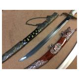 2 Fantasy Type 17" Decorative Swords 2 Fantasy Type 17" Decorative Swords