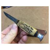 Pre-War Solingen Germany - Stag Handle Knife Pre-War Solingen Germany - Stag Handle Knife