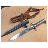 WWII Era Swedish Mauser M96 Bayonet - Scabbard - Frog WWII Era Swedish Mauser M96 Bayonet - Scabbard - Frog