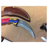 3 Damascus Style Knives 3 Damascus Style Knives