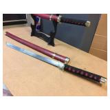 Vintage Decorative Samurai Sword Display Vintage Decorative Samurai Sword Display