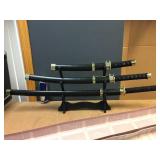 Vintage Decorative Samurai Sword Display Vintage Decorative Samurai Sword Display