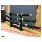 Vintage Decorative Samurai Sword Display Vintage Decorative Samurai Sword Display