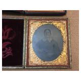 2 Antique Tin-Type Photos (1800 2 Antique Tin-Type Photos (1800
