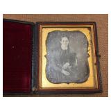 2 Antique Tin-Type Photos (1800 2 Antique Tin-Type Photos (1800