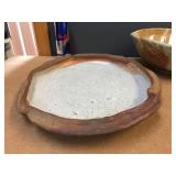 2 Artisan Pottery Pcs - Signed 2 Artisan Pottery Pcs - Signed