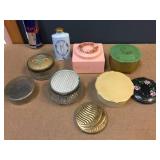 Vintage Makeup Powder Boxes - Buttons Vintage Makeup Powder Boxes - Buttons