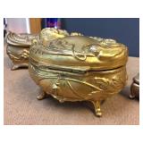 Antique Cast "Casket" Victorian Jewelry Boxes Including Benedict Antique Cast "Casket" Victorian Jewelry Boxes Including Benedict