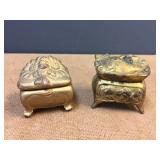 Antique Cast "Casket" Victorian Jewelry Boxes Including Benedict Antique Cast "Casket" Victorian Jewelry Boxes Including Benedict