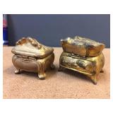 Antique Cast "Casket" Victorian Jewelry Boxes Including Benedict Antique Cast "Casket" Victorian Jewelry Boxes Including Benedict