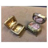 Antique Cast "Casket" Victorian Jewelry Boxes Including Benedict Antique Cast "Casket" Victorian Jewelry Boxes Including Benedict