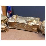 Unbelievable! Benedict - Art Nouveau Lined Casket Box plus 3 others Unbelievable! Benedict - Art Nouveau Lined Casket Box plus 3 others