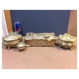 Unbelievable! Benedict - Art Nouveau Lined Casket Box plus 3 others Unbelievable! Benedict - Art Nouveau Lined Casket Box plus 3 others