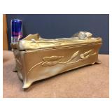 Unbelievable! Benedict - Art Nouveau Lined Casket Box plus 3 others Unbelievable! Benedict - Art Nouveau Lined Casket Box plus 3 others