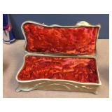Unbelievable! Benedict - Art Nouveau Lined Casket Box plus 3 others Unbelievable! Benedict - Art Nouveau Lined Casket Box plus 3 others