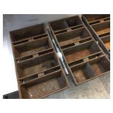 3 Vintage Ecko 54 Steel Commercial 4 Strap Bread/Dough Pans 3 Vintage Ecko 54 Steel Commercial 4 Strap Bread/Dough Pans