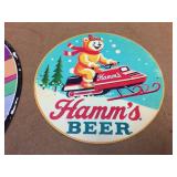 Chevrolet - Dubble Bubble - Hamms Round Metal Signs Chevrolet - Dubble Bubble - Hamms Round Metal Signs
