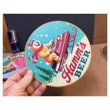 Chevrolet - Dubble Bubble - Hamms Round Metal Signs Chevrolet - Dubble Bubble - Hamms Round Metal Signs
