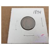 5 U.S. Indian Head Pennies 1864 - 1882 - 1891 - 1894 - 1896 5 U.S. Indian Head Pennies 1864 - 1882 - 1891 - 1894 - 1896