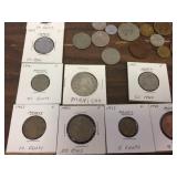 Group Vintage Mexico Foreign Coins Group Vintage Mexico Foreign Coins