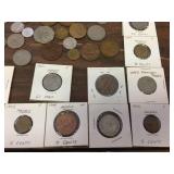 Group Vintage Mexico Foreign Coins Group Vintage Mexico Foreign Coins