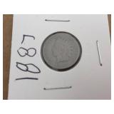 5 U.S. Indian Head Pennies 1862 - 1880 - 1887 - 1893 - 1895 5 U.S. Indian Head Pennies 1862 - 1880 - 1887 - 1893 - 1895