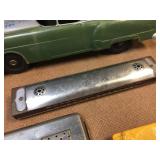 Vintage Friction Car - Harmonicas - Music Box - Game Vintage Friction Car - Harmonicas - Music Box - Game