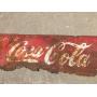 Nifty Old "Drink Coca Cola" Metal Sign - Great Patina
