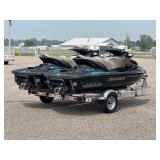 PAIR OF 2016 SEADOO GTX 300 PWC AND 2016 TRITON TRAILER